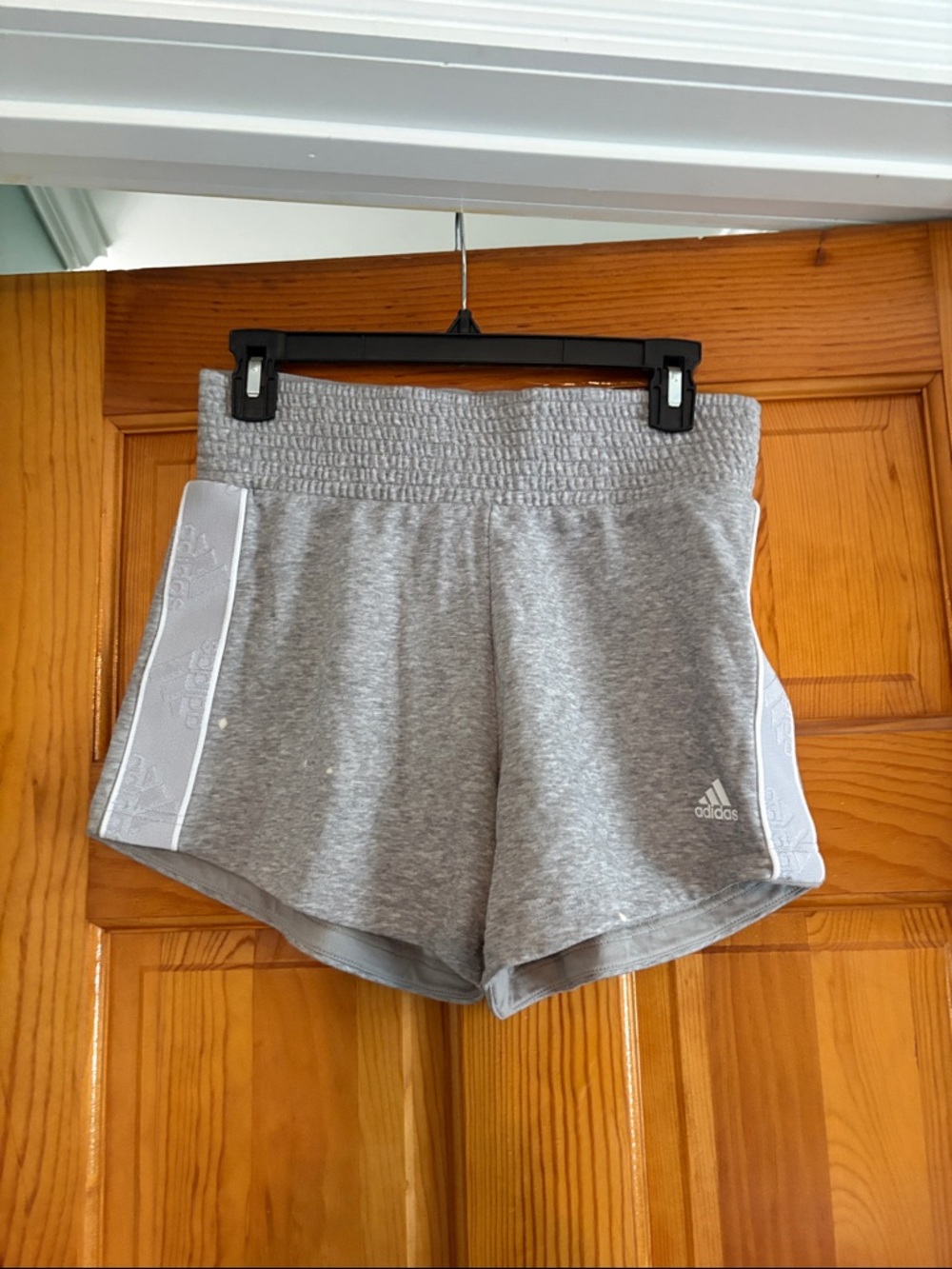 Women’s S adidas Grey Athletic Drawstring Shorts